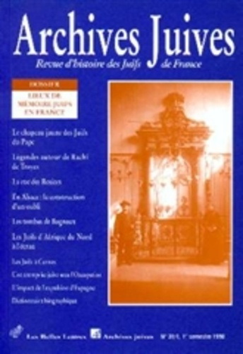 Emprunter Archives juives N° 31, 1er semestre 1998 livre
