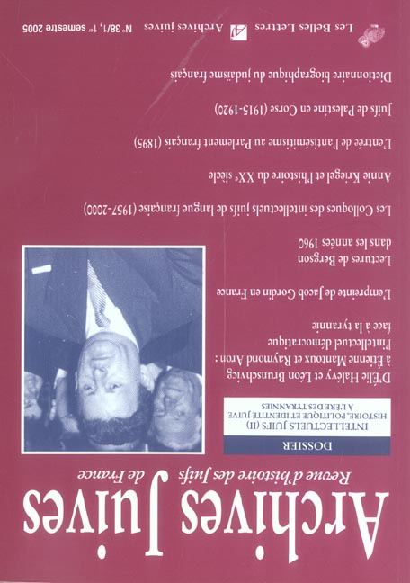 Emprunter Archives juives N° 38, 1er semestre 2005 livre