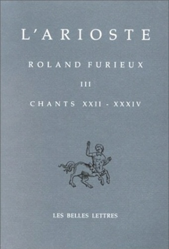 Emprunter Roland furieux Tome 3 : Chants XXII-XXXIV livre