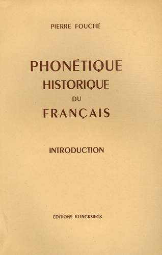 Emprunter Phonétique historique du français. Introduction livre