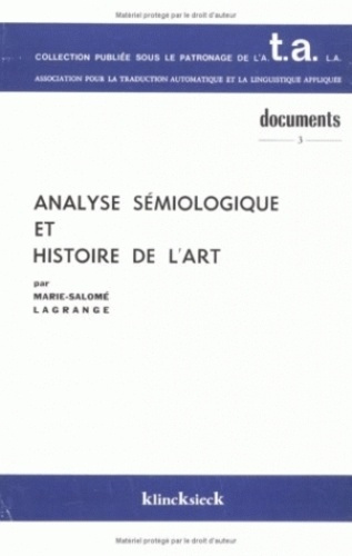 Emprunter Analyse sémiologique et histoire de l'art. Examen critique d'une classification livre