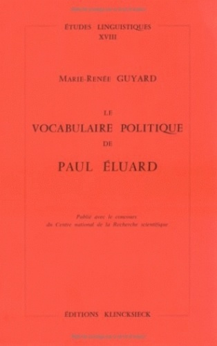 Emprunter Le vocabulaire politique de Paul Eluard livre