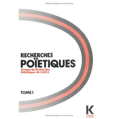 Emprunter Recherches poïétiques. Tome 1, 12 études originales livre