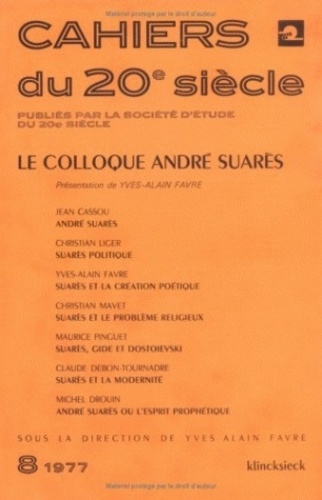 Emprunter Le colloque André Suarès livre