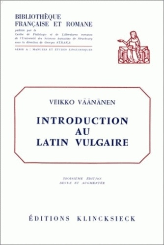 Emprunter Introduction au latin vulgaire livre