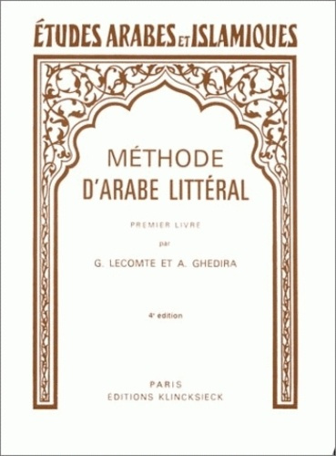 Emprunter METHODE D'ARABE LITTERAL livre