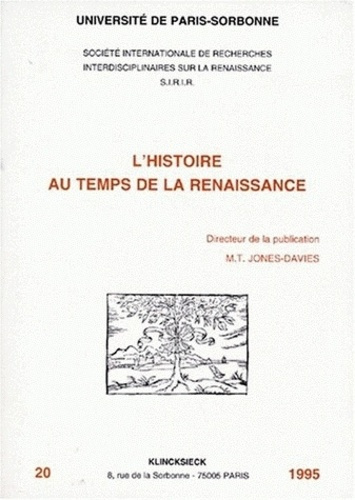 Emprunter L'histoire au temps de la Renaissance. [actes des colloques des 9-10 décembre 1994 et 10-11 mars 199 livre