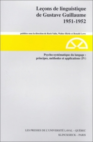 Emprunter Psycho-systématique du langage : principes, méthodes, et applications (IV) livre