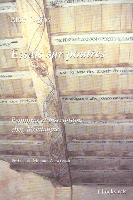 Emprunter ESSAIS SUR POUTRES : PEINTURES ET INSCRIPTIONS CHEZ MONTAIGNE livre