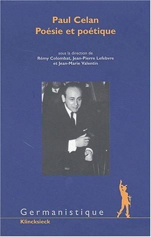 Emprunter Paul Celan. Poésie et poétique livre