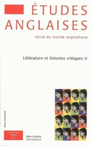 Emprunter Etudes anglaises N° 1/2005 : Littérature et théories critiques. Tome 2 livre
