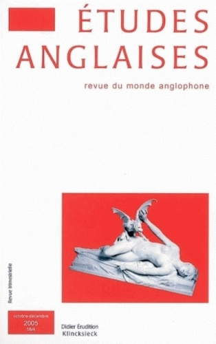 Emprunter Etudes anglaises N° 4/2005 : Numéro spécial CAPES-Agrégation Anglais livre