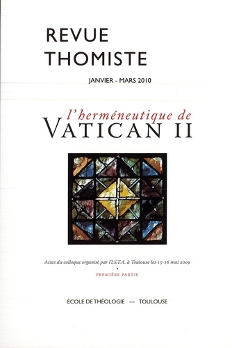Emprunter Revue thomiste N° 1/2010, janvier-avril 2010 livre