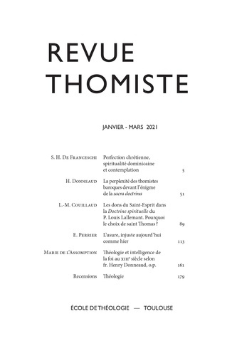 Emprunter Revue thomiste N° 1/2021, janvier-mars 2021 livre