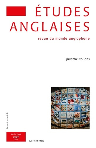 Emprunter Études anglaises - N°1/2022. Epidemic Notions livre
