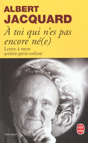 Emprunter A toi qui n'es pas encore né(e). Lettre à mon arrière petit-enfant livre