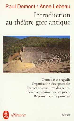 Emprunter Introduction au théâtre grec antique livre