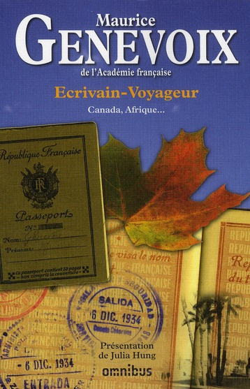 Emprunter Ecrivain-voyageur. Canada, Afrique ... livre