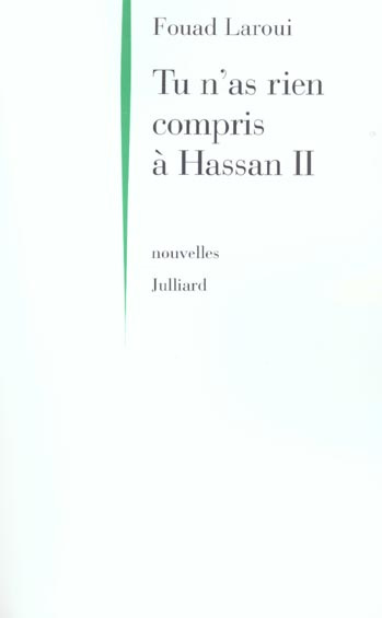 Emprunter Tu n'as rien compris à Hassan II livre