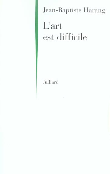 Emprunter L'art est difficile livre