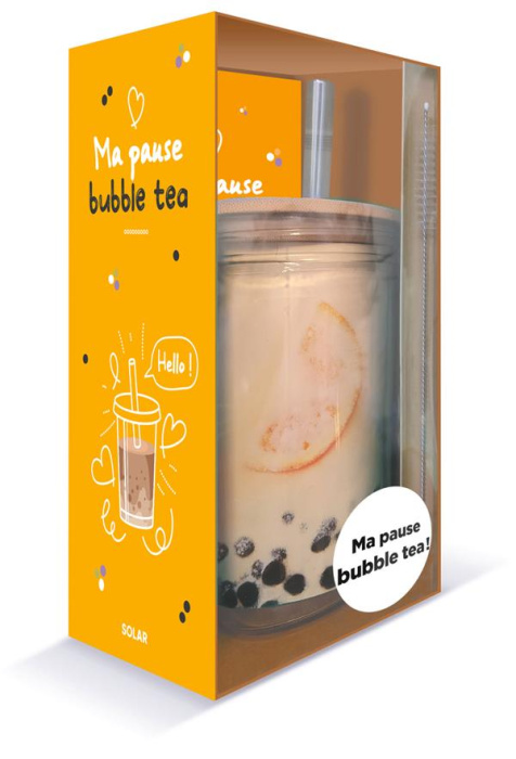Emprunter Ma pause bubble tea. Coffret avec 1 grand mug en verre, 1 couvercle en bambou, 1 paille XXL, 1 goupi livre