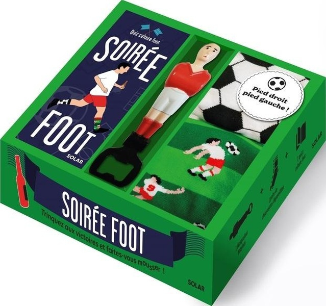 Emprunter Soirée foot. Coffret avec 1 décapsuleur babyfoot et 1 paire de chaussettes livre