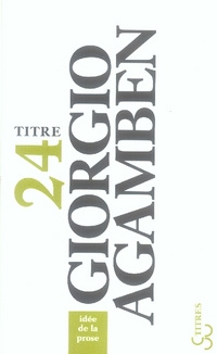 Emprunter Idée de la prose livre