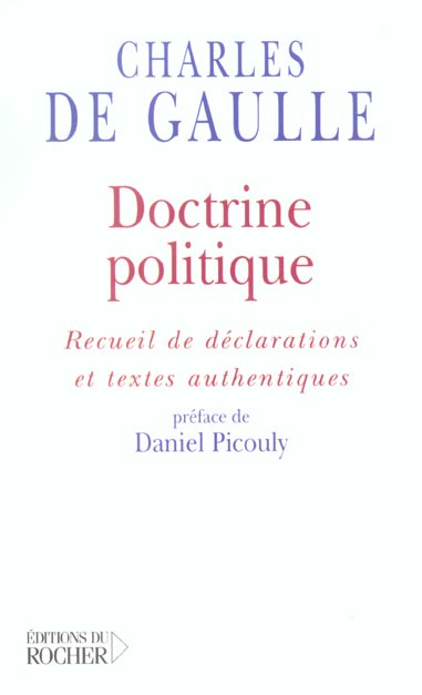 Emprunter Doctrine politique. Recueil de déclarations et textes authentiques livre