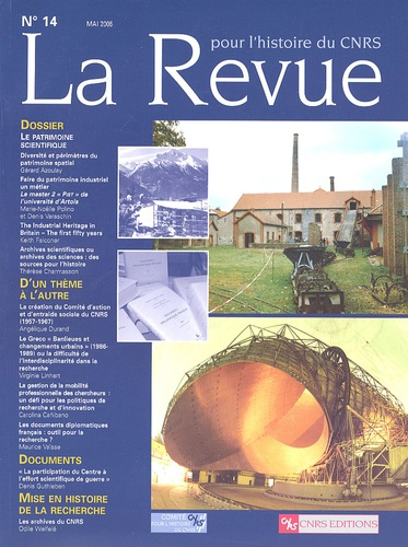 Emprunter La Revue pour l'histoire du CNRS N° 14, Mai 2006 : Le patrimoine scientifique livre