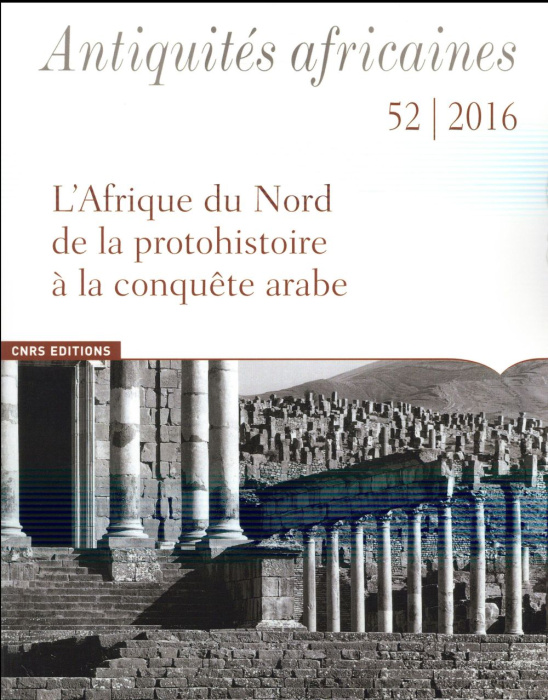 Emprunter Antiquités africaines N° 52/2016 livre