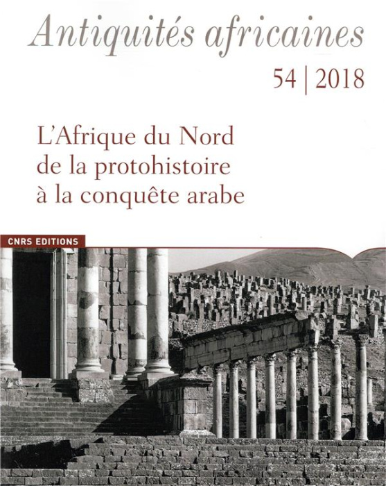 Emprunter Antiquités africaines N° 54/2018 livre