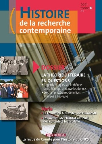 Emprunter Histoire de la recherche contemporaine - Tome X - N° 01 livre