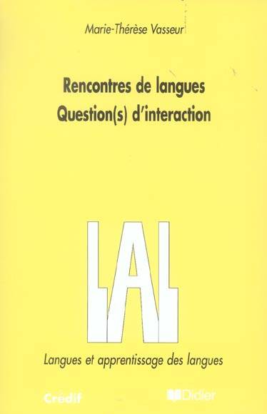 Emprunter Rencontres de langues. Question(s) d'interaction livre