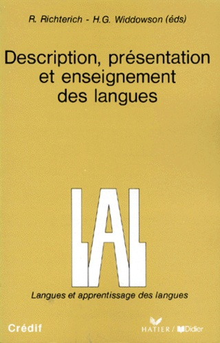 Emprunter DESCRIPTION, PRESENTATION ET ENSEIGNEMENT DES LANGUES. Actes du Colloque de Berne 1980 livre