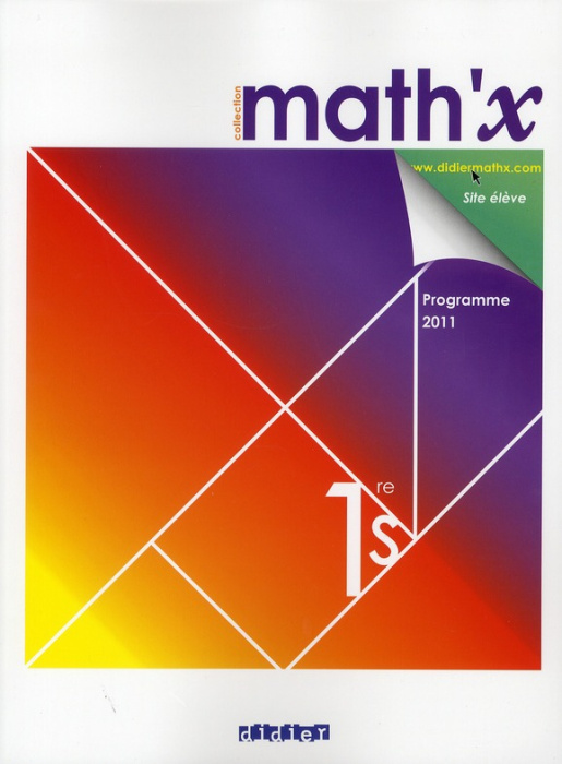 Emprunter Mathématiques 1re S. Manuel grand format, Edition 2011 livre