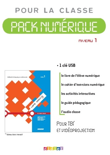 Emprunter Ligne Directe 1 A1. Pack numérique pour la classe, 1 clé USB livre