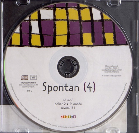 Emprunter Allemand palier 2 - 2e année B1 Spontan (4). 1 CD audio livre