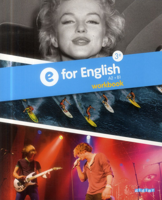 Emprunter E for english 3e A2 B1 workbook livre