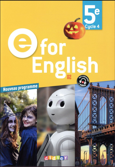 Emprunter E for English 5e A2 livre