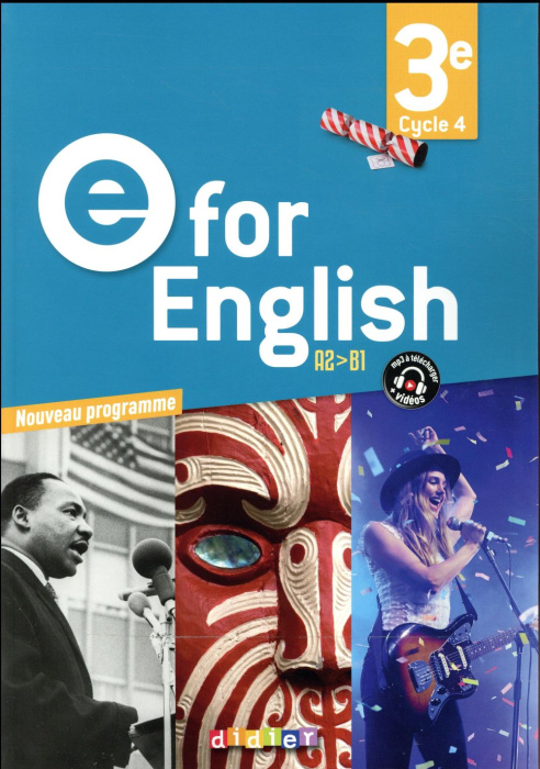 Emprunter E for English 3e A2>B1 livre