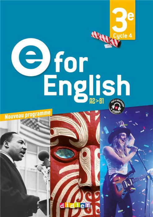 Emprunter E for English 3e A2>B1. 1 DVD 2 CD AUDIO livre