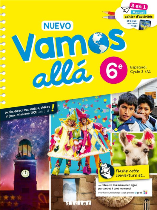 Emprunter Espagnol 6e Cycle 3 Nuevo Vamos allá. Edition 2021 livre