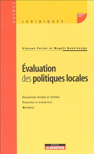 Emprunter Evaluation des politiques locales. Evaluation interne et externe Principes et dispositifs Méthodes livre