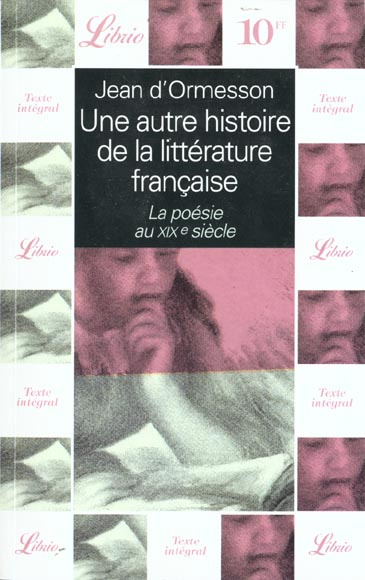 Emprunter Une autre histoire de la littérature française. La poésie au XIXème siécle livre