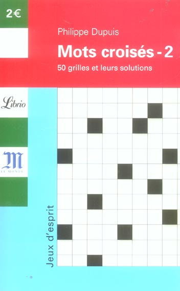 Emprunter Mots croisés. Tome 2, 50 grilles et leurs solutions livre