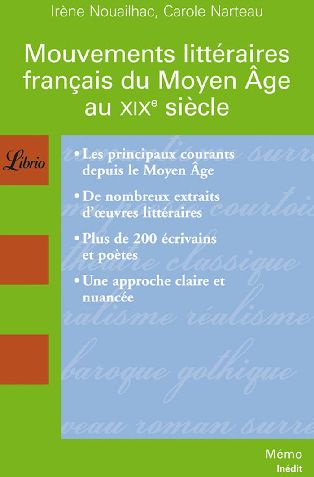 Emprunter Mouvements littéraires français du Moyen Age au XIXe siècle livre
