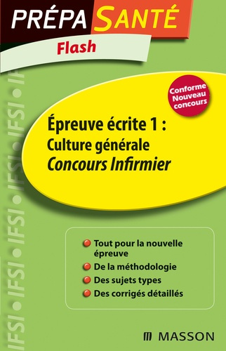 Emprunter Epreuve écrite 1 : Culture générale. Concours infirmier, 3e édition livre