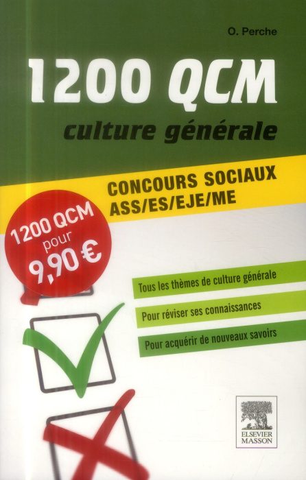 Emprunter 1200 QCM culture générale. Concours sociaux ASS/ES/EJE/ME livre