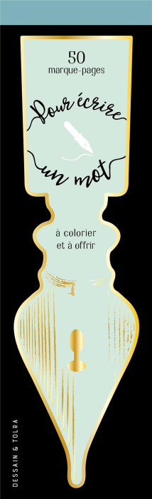 Emprunter Pour écrire un mot. 50 marques-page à colorier et à offrir livre