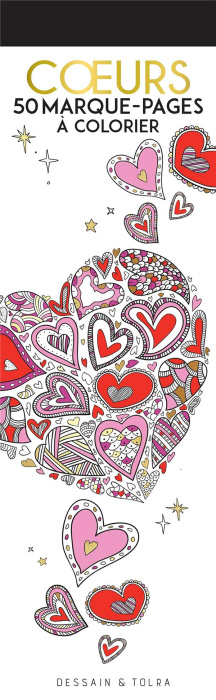 Emprunter Coeurs. 50 marque-pages à colorier livre